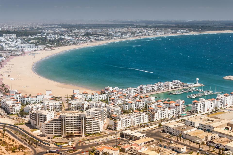 Head to Agadir right now for 27C temperatures