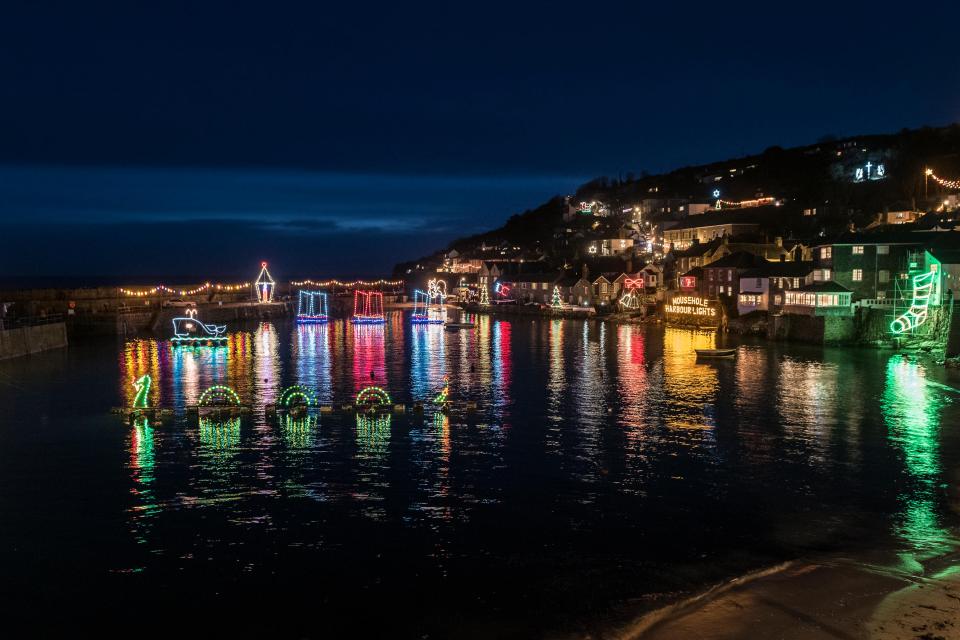 Mousehole in Cornwall's Christmas lights have become a famous attraction in recent years