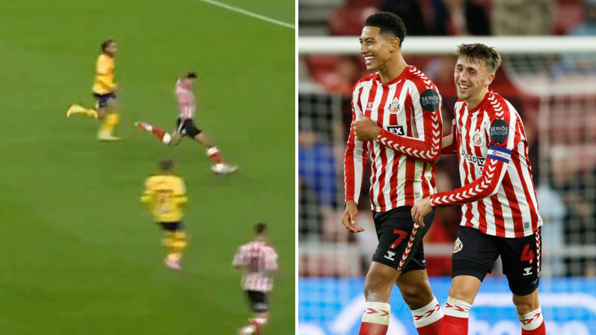 Watch Jobe Bellingham score 25-yard screamer for Sunderland that Real Madrid star brother Jude would be proud of