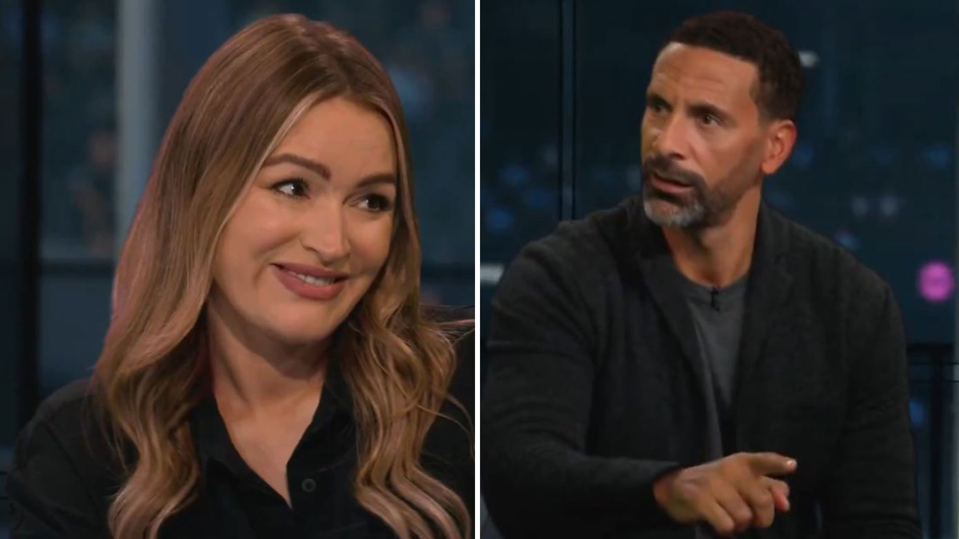 Man Utd legend Rio Ferdinand snaps at Laura Woods live on TNT Sports and says 'can we move on QUICKLY'