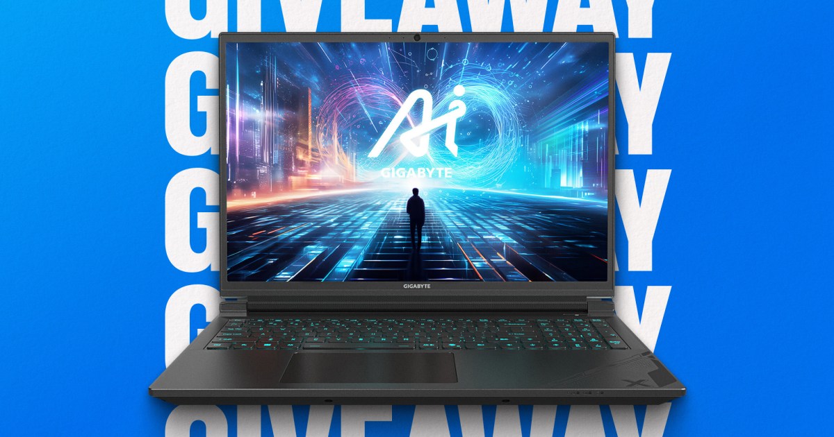 You can win this Gigabyte gaming laptop -- $1,300 value