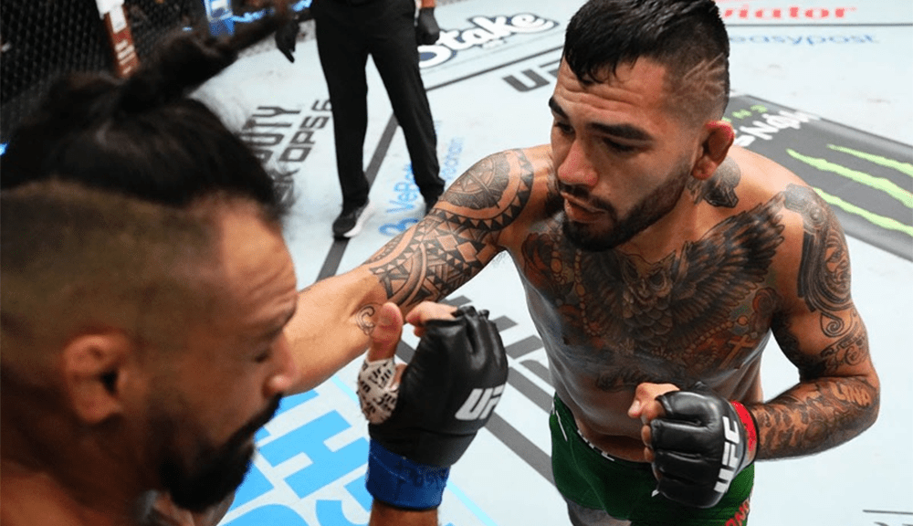 Anthony Hernandez wears down Michel Pereira