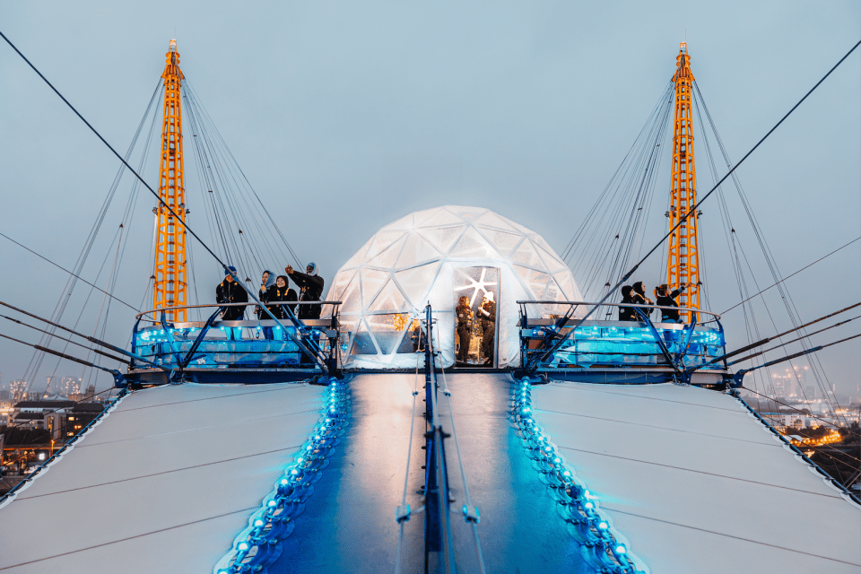 The Snow Globe at Up at the O2 is a new attraction this Christmas