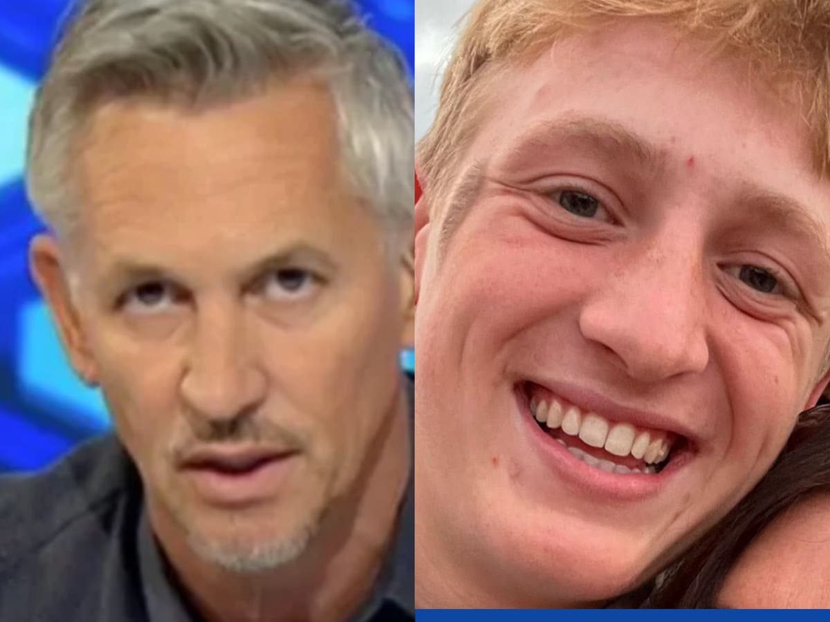 Gary Lineker’s nephew dies after being crushed by falling tree, aged 18