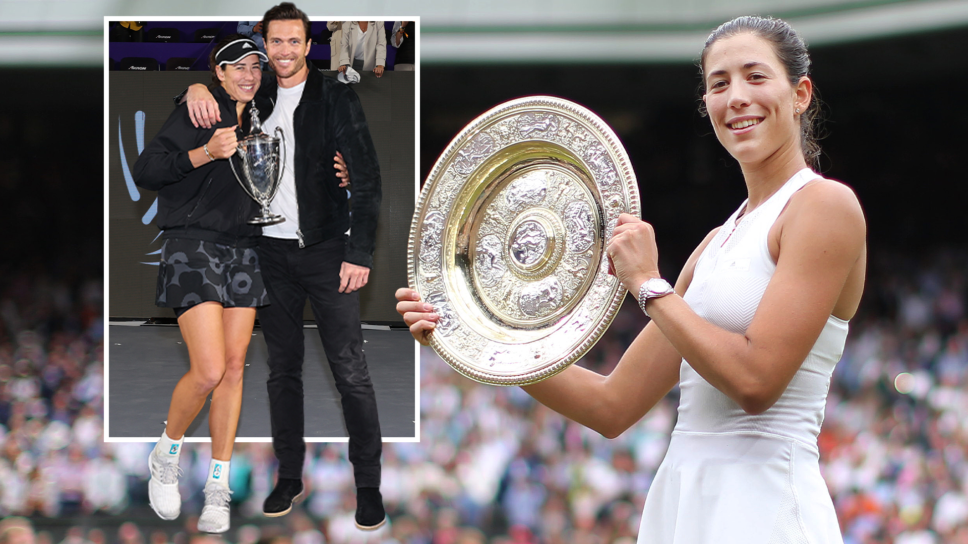 Former Wimbledon champ and world No1 MARRIES fan after he stopped her in park to wish her 'good luck'