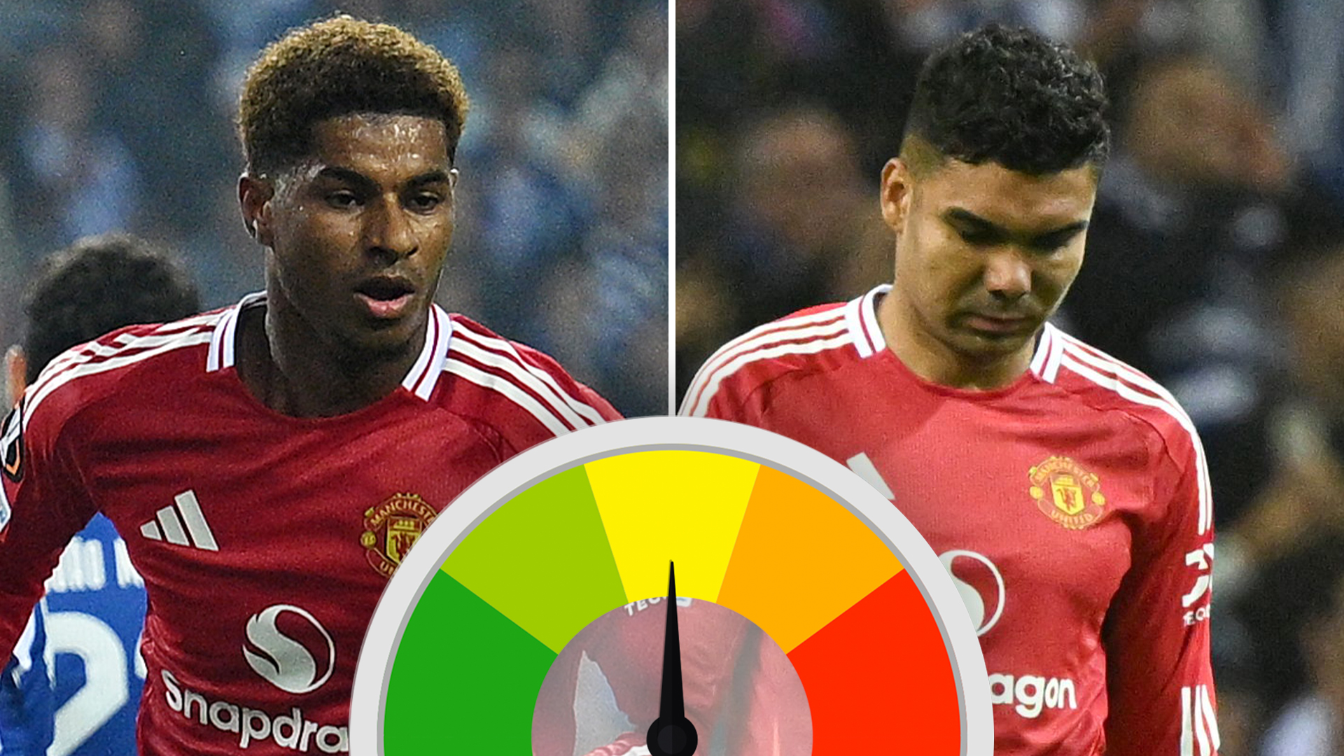 Man Utd ratings: Rashford shines before shock substitution as Casemiro produces yet another horror show in Porto draw