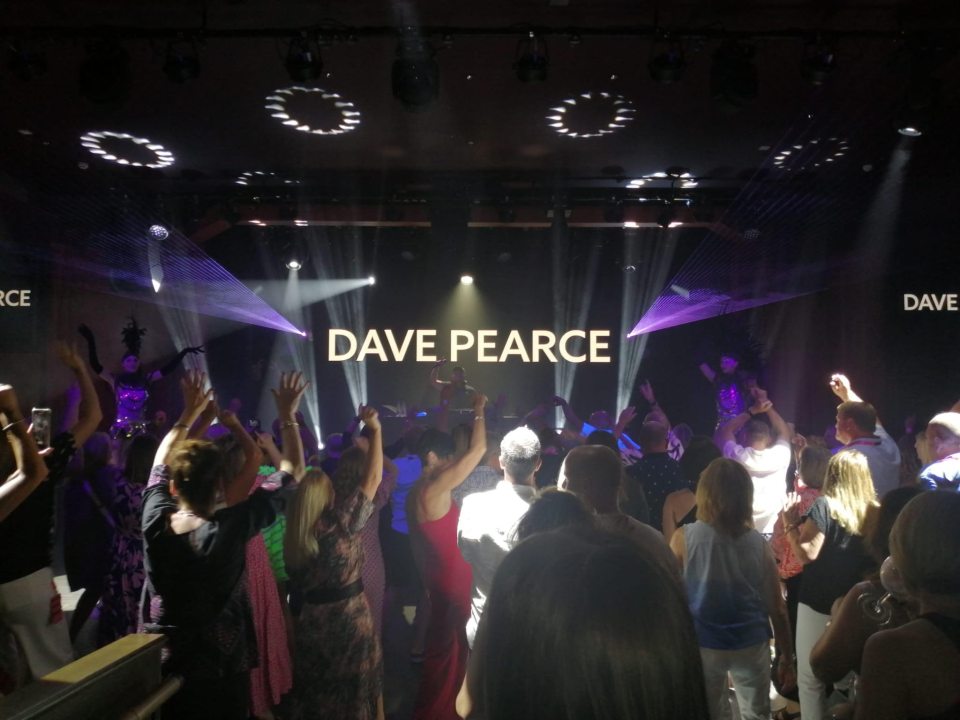 Dave Pearce wows the crowd with a DJ set