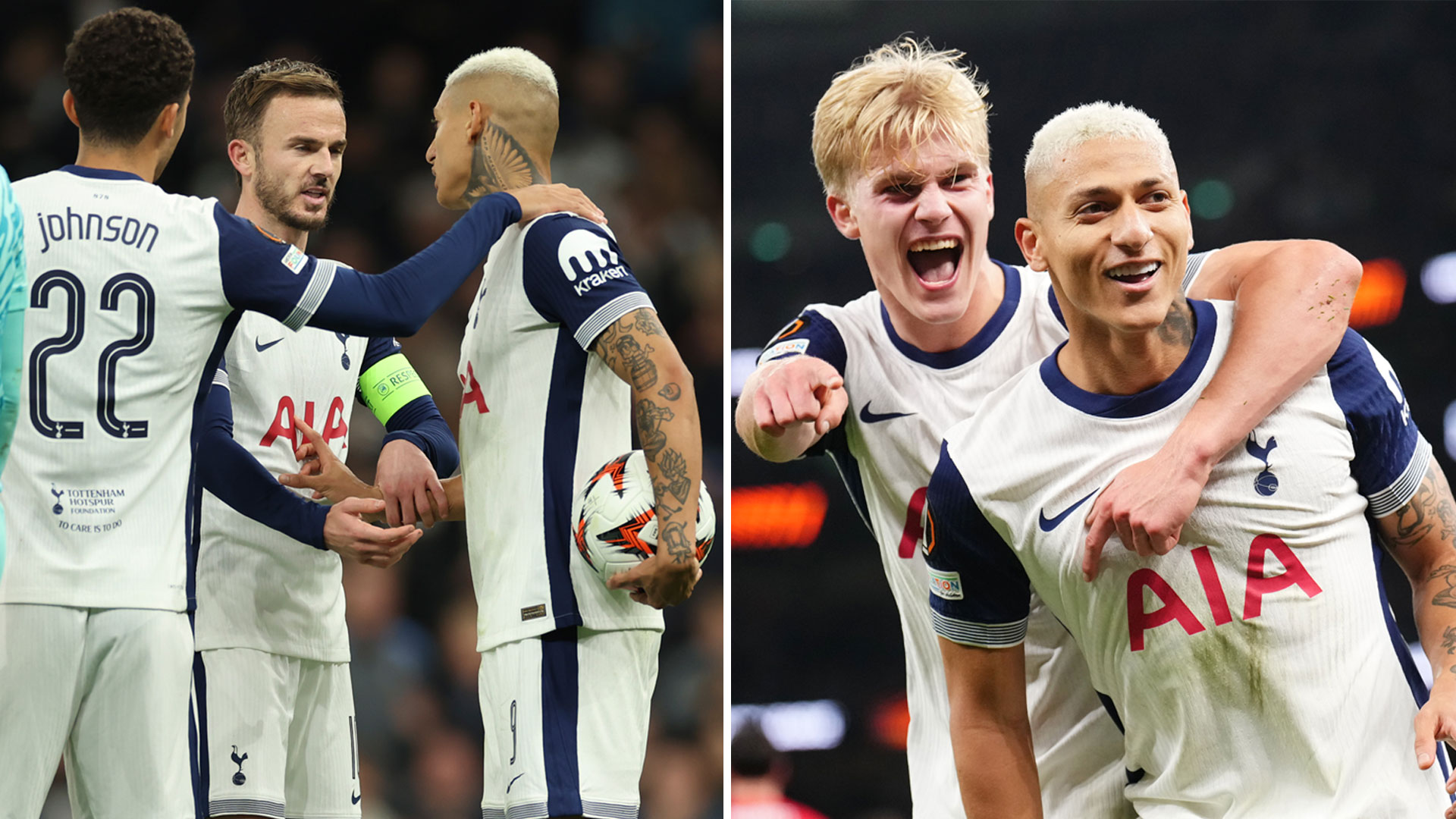 Tottenham 1 AZ Alkmaar 0: Richarlison maintains 100 per cent Europa League start after penalty row with James Maddison