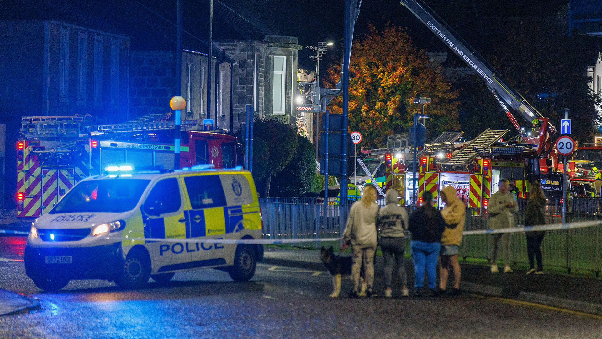 Man dies and three rushed to hospital after massive explosion rips through Scots home