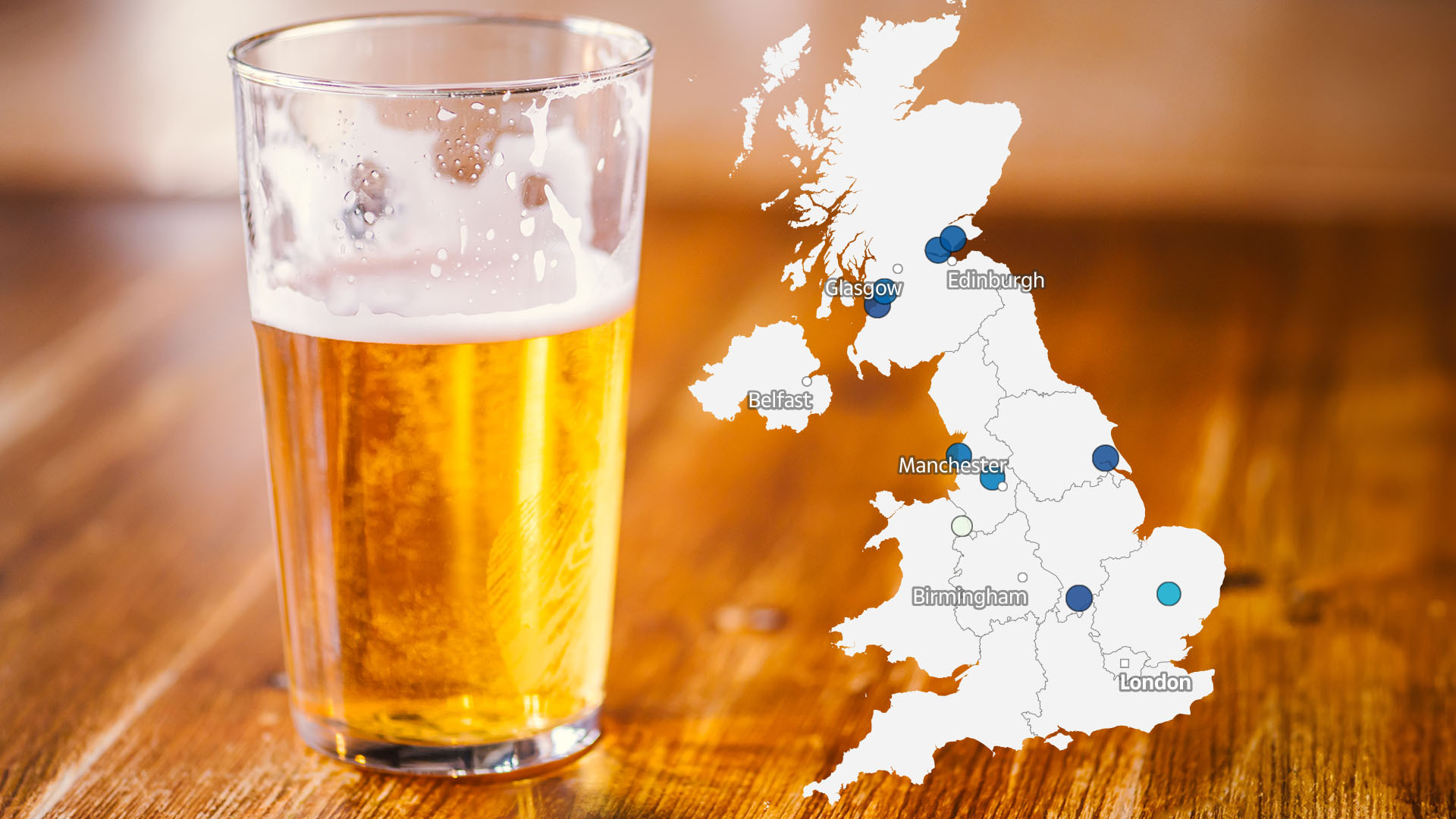 Cheapest places for a pint of beer revealed including lovely town where you'll pay just £2