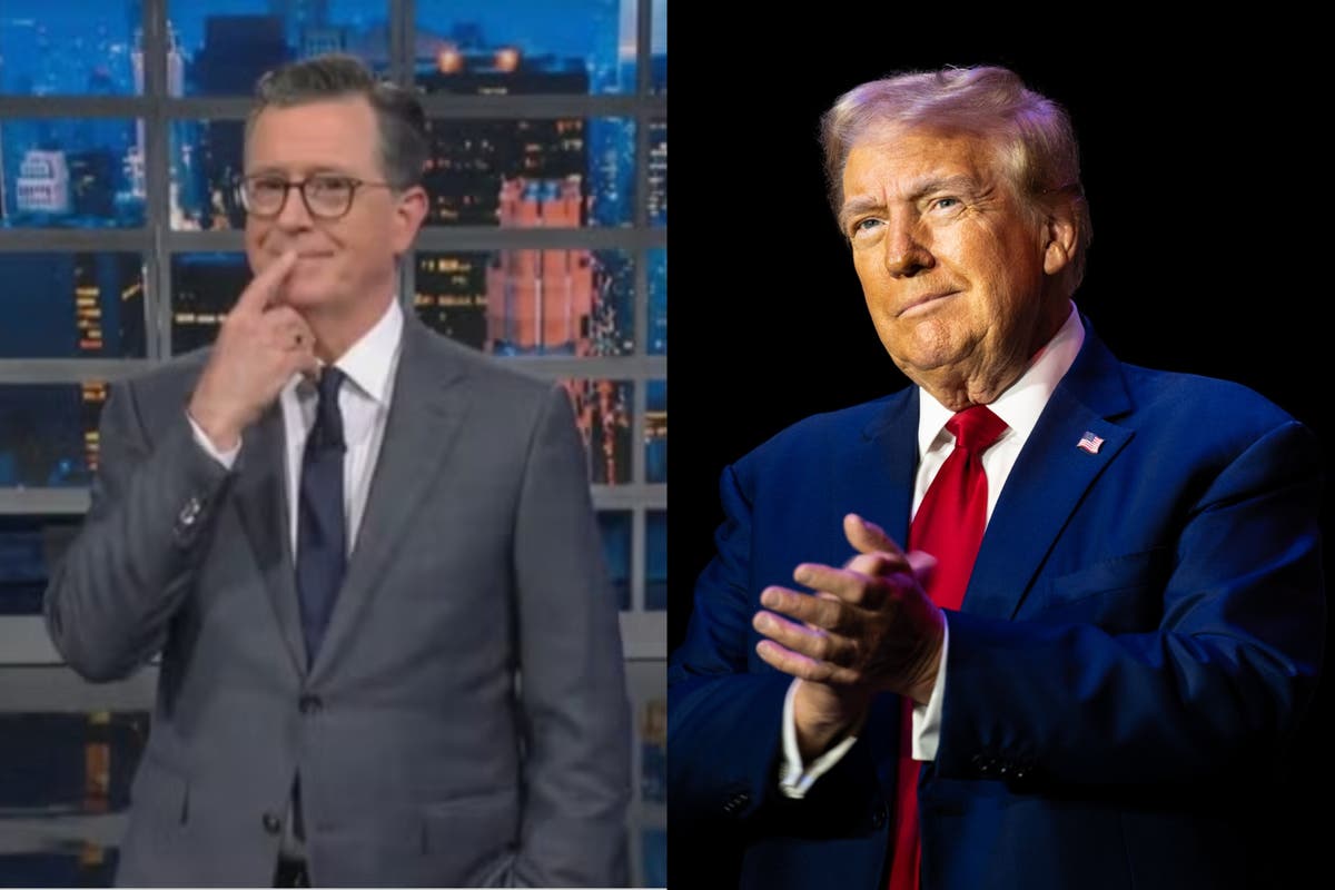 Stephen Colbert points out ‘weird word choice’ in Trump court filing