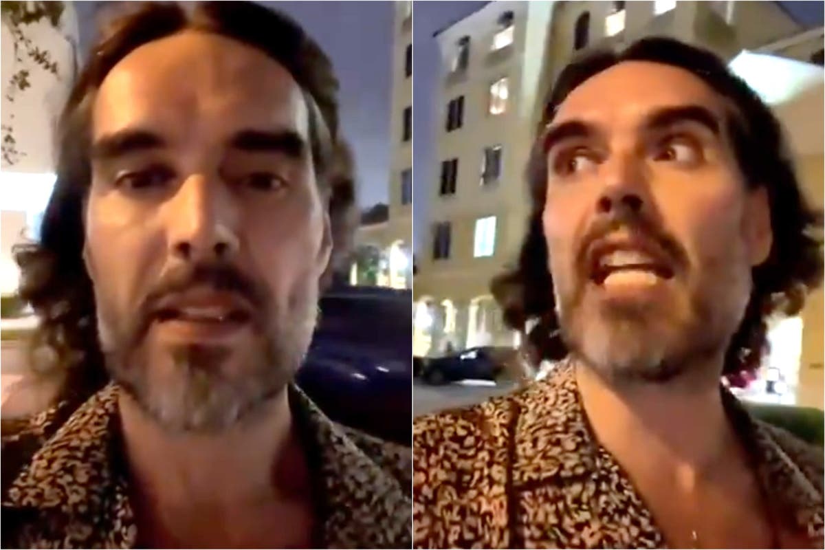 Russell Brand claims he’s found God in Hurricane Milton – while he’s 200 miles away in Miami