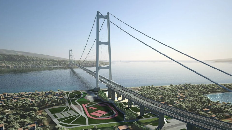 A £12billion bridge will connect mainland Italy to Sicily