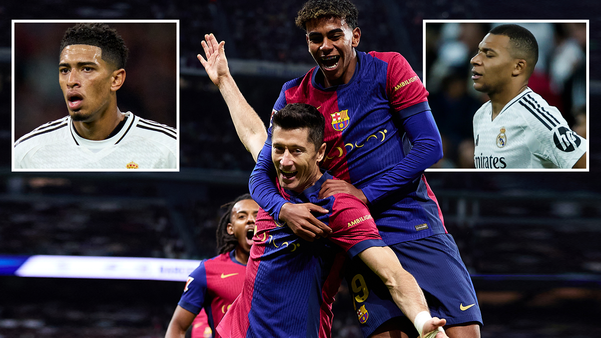 Real Madrid 0 Barcelona 4: Mbappe suffers NIGHTMARE in his first Clasico as Lewandowski double sees Barca run riot