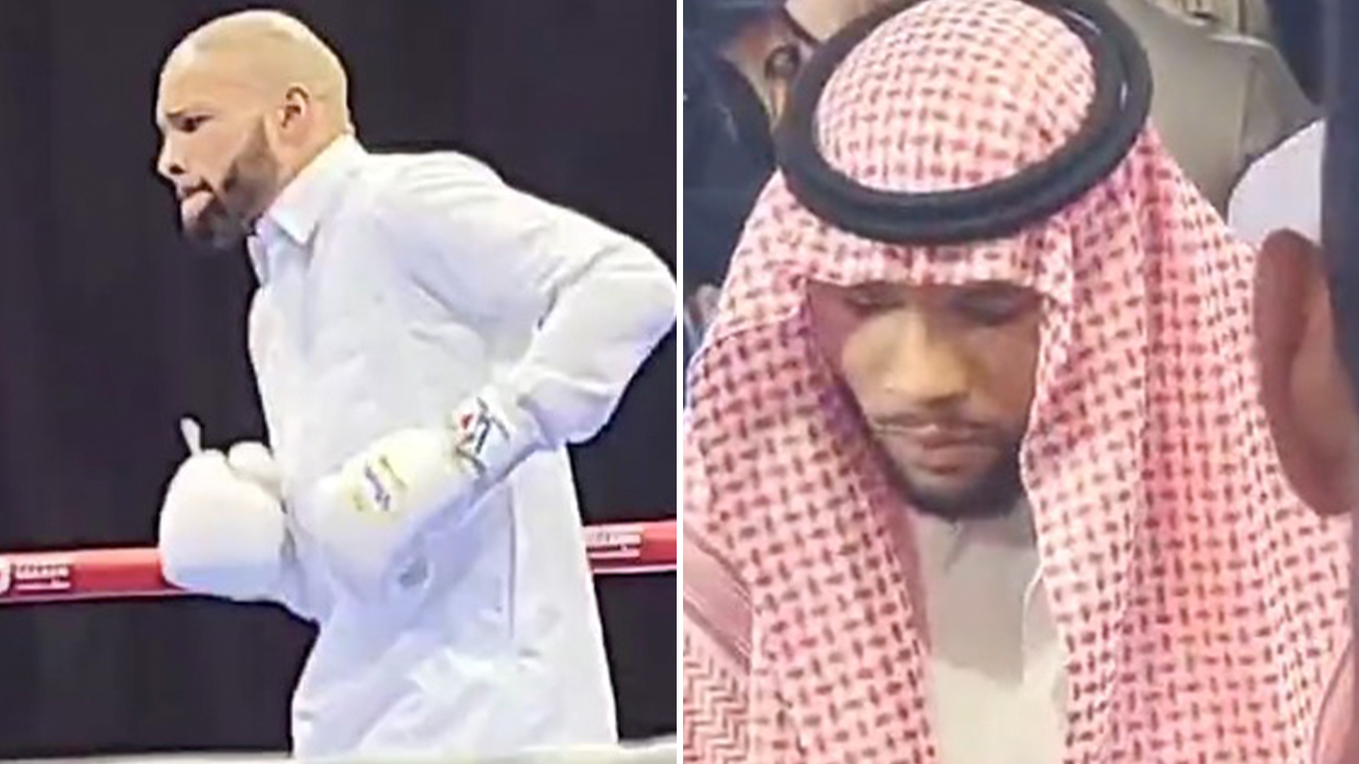 Watch incredible moment Chris Eubank Jr trains for blockbuster Kamil Szeremeta fight in traditional Saudi robe