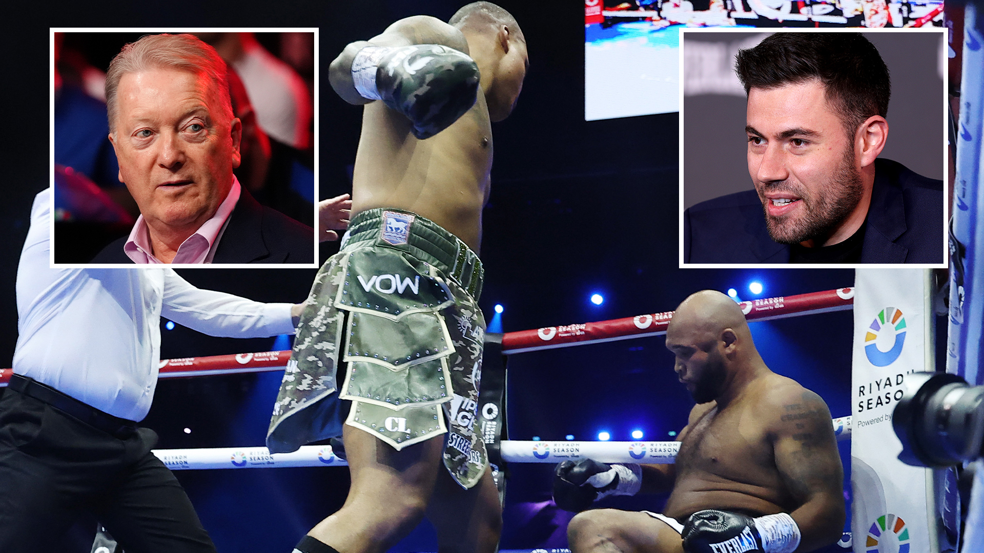 'It's a disgrace' - Frank Warren responds to rival promoter's wild claim about Fabio Wardley's GLOVES after brutal KO