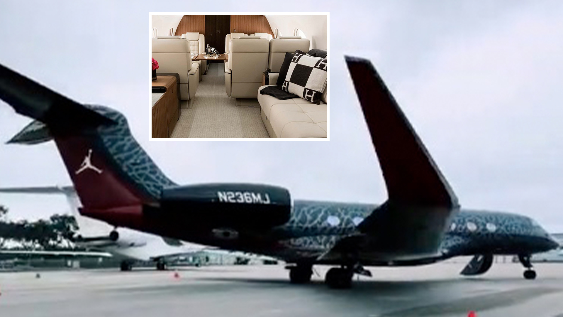 Inside Michael Jordan's amazing new $70m Gulfstream private jet with $500k custom paint job and bespoke NBA tail number