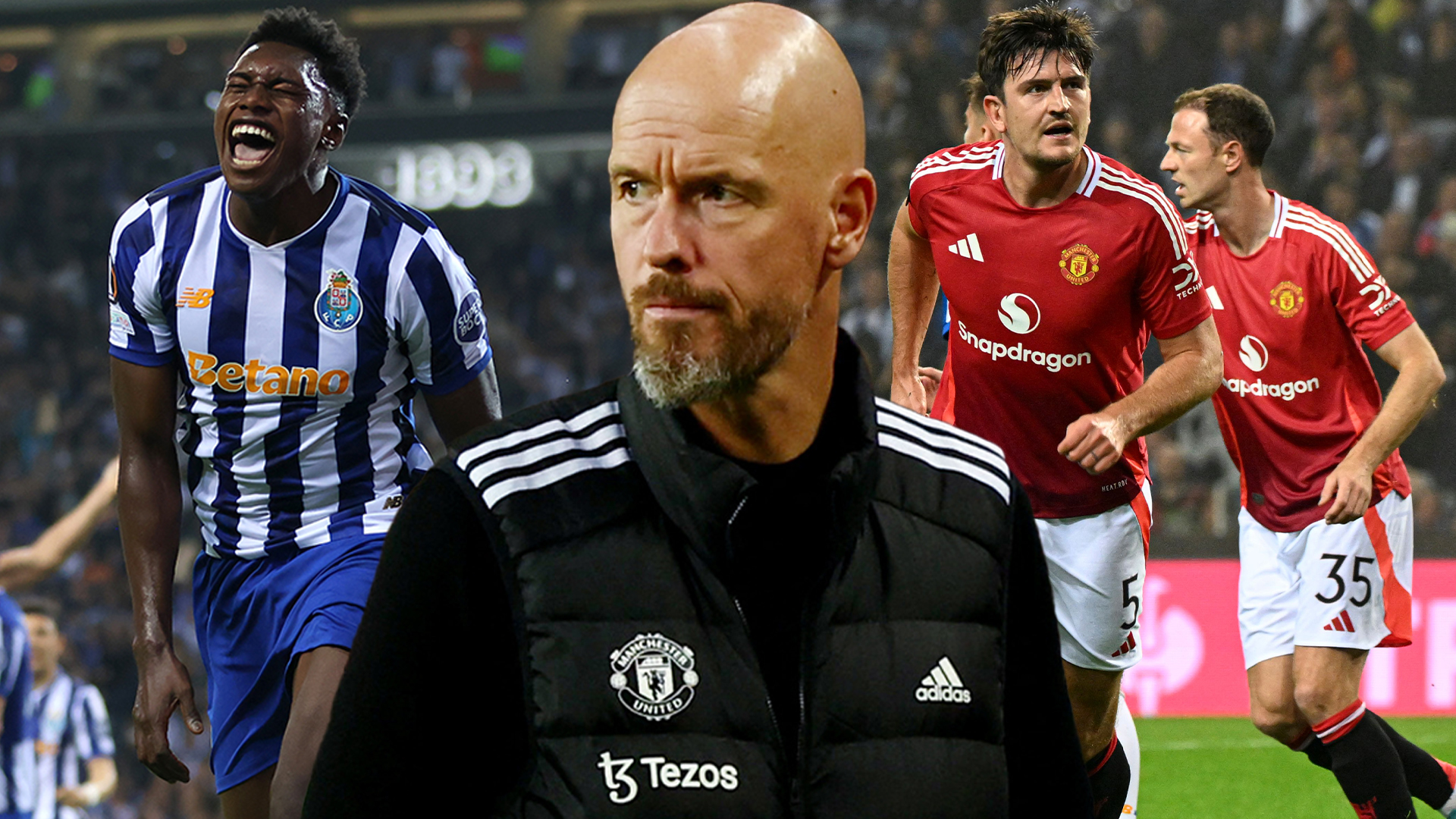 Porto 3 Man Utd 3: Harry Maguire rescues Erik ten Hag with vital injury-time equaliser after Bruno Fernandes red card