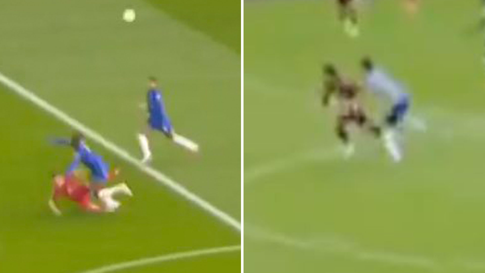 Arsenal fans rage 'it's laughable' as Chelsea star Tosin escapes red card against Liverpool for 'same foul' as Saliba