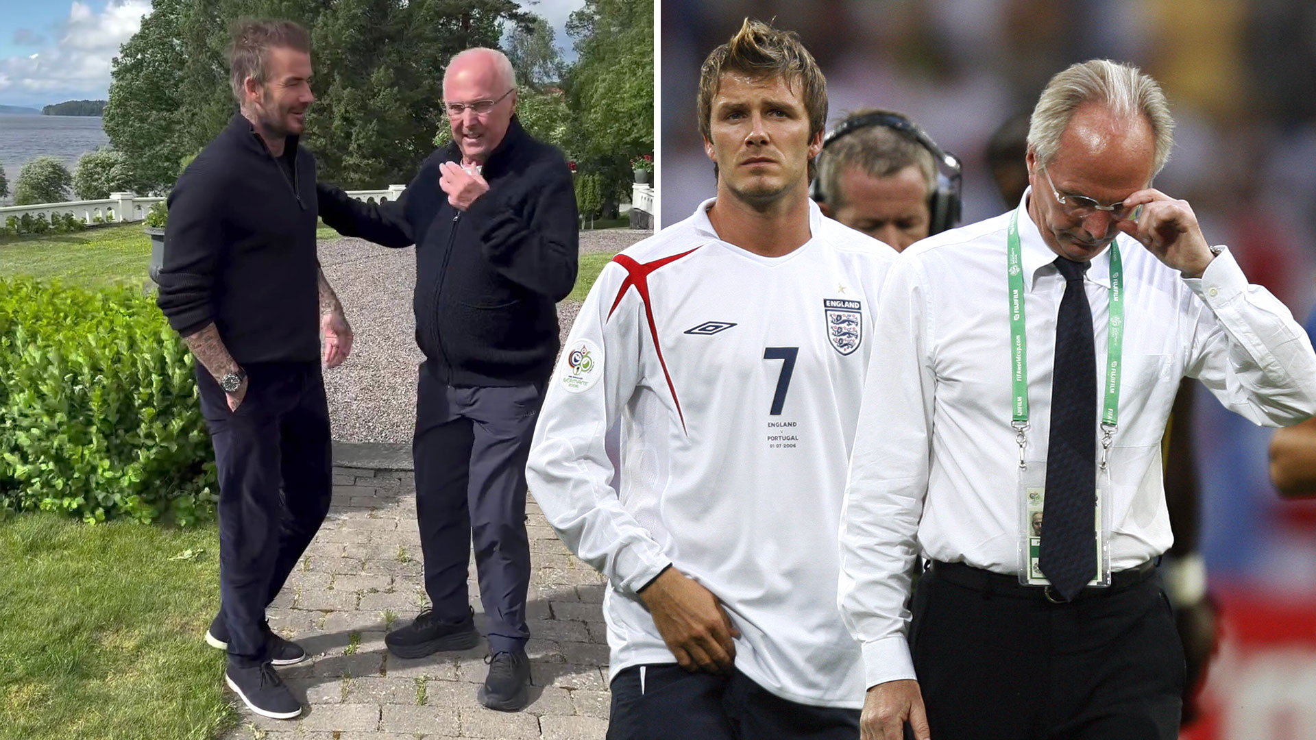 David Beckham showed true colours with gesture to Sven-Goran Eriksson after legendary England manager's cancer diagnosis