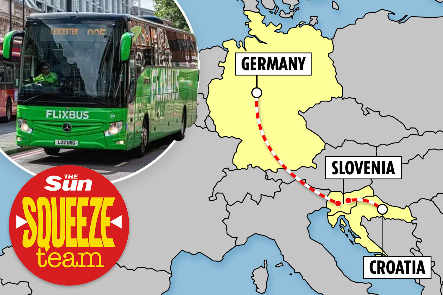 We started travelling 350 miles in the WRONG direction to Germany after bus mix-up - now we can’t get a refund