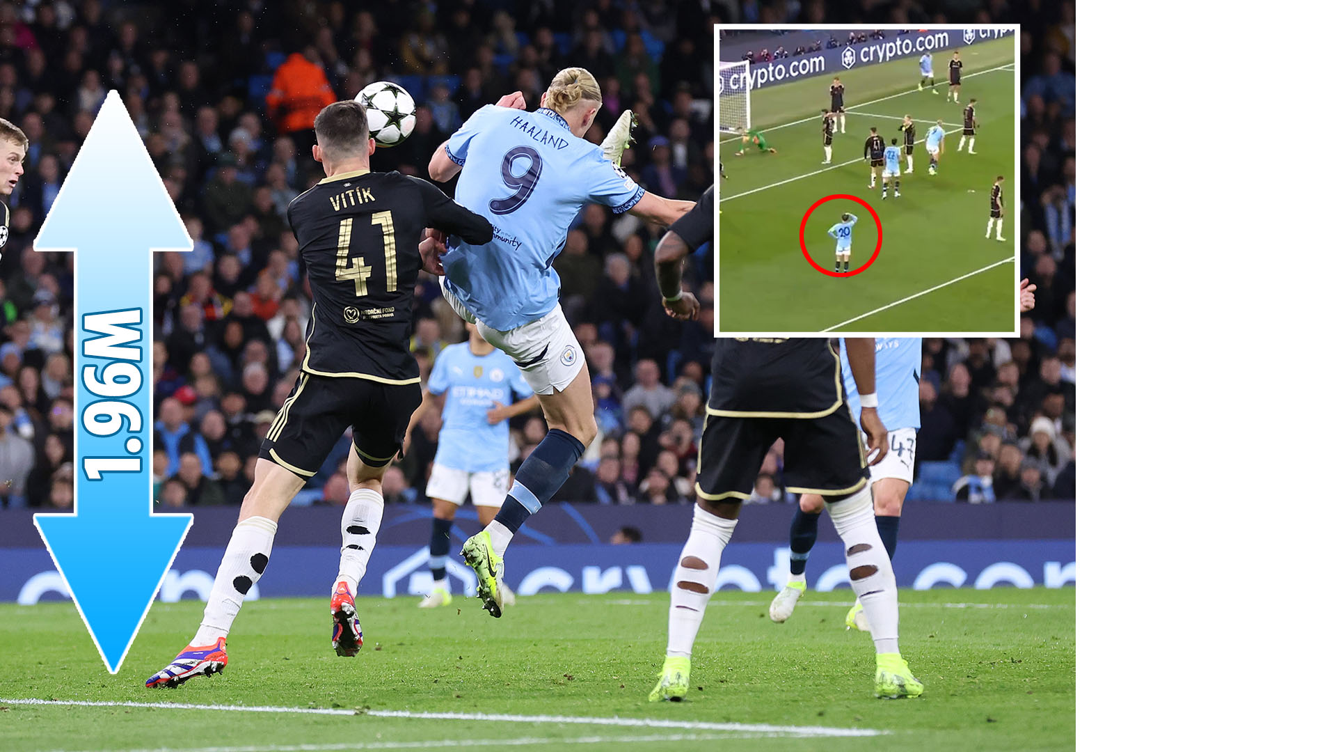 Inside Erling Haaland's 'karate kick' wonder goal as team-mate is caught literally scratching his head live on camera