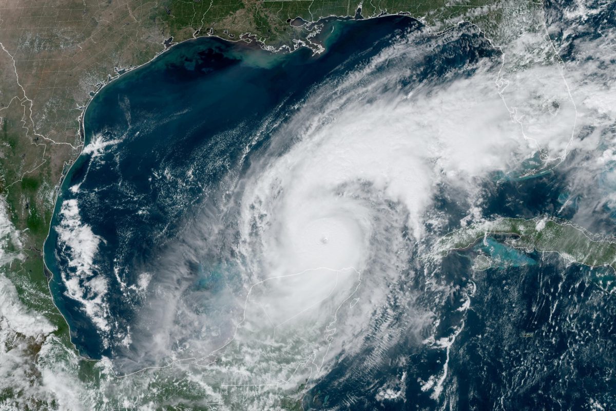 A satellite image shows Hurricane Milton progressing before its expected landfall in Florida, in the Gulf of Mexico October 8, 2024. CIRA/NOAA/Handout via REUTERS THIS IMAGE HAS BEEN SUPPLIED BY A THIRD PARTY.