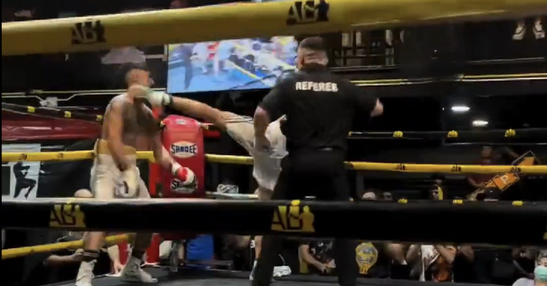 Boxing’s worst nightmare: MMA prospect knocks out opponent with vicious head kick, gets DQ’d