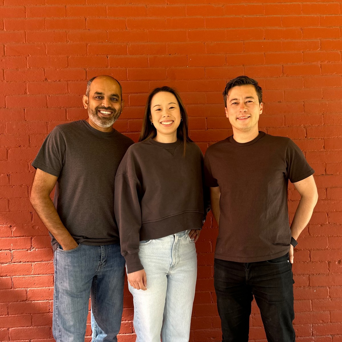 Uprise founders; Nantha Kumar Muthusamy (left), Jennifer Chen Riolfi (center) and Chris Goodmacher (right).