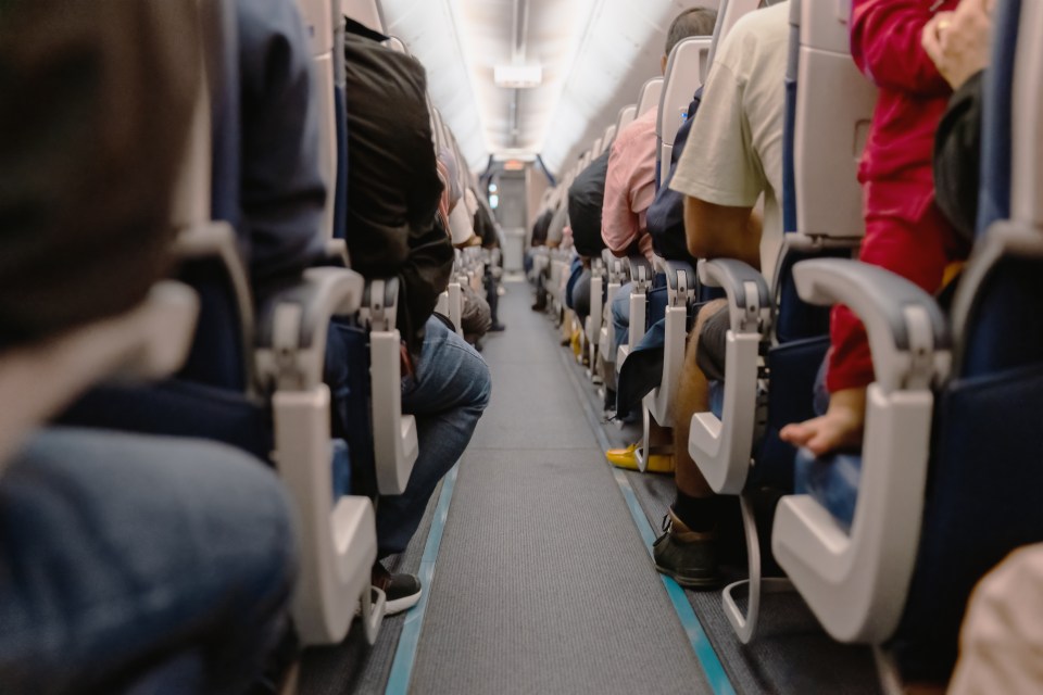 A flyer has slammed a window seat passenger for getting up way too much