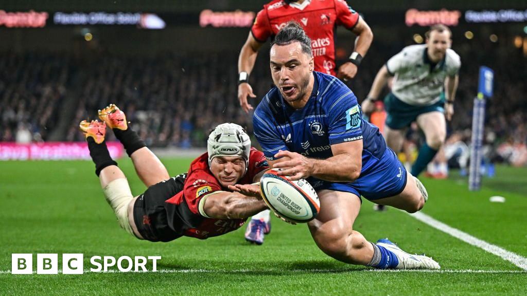 United Rugby Championship: Leinster 24-6 Lions - Leo Cullen's side stay top of URC with win over South African visitors