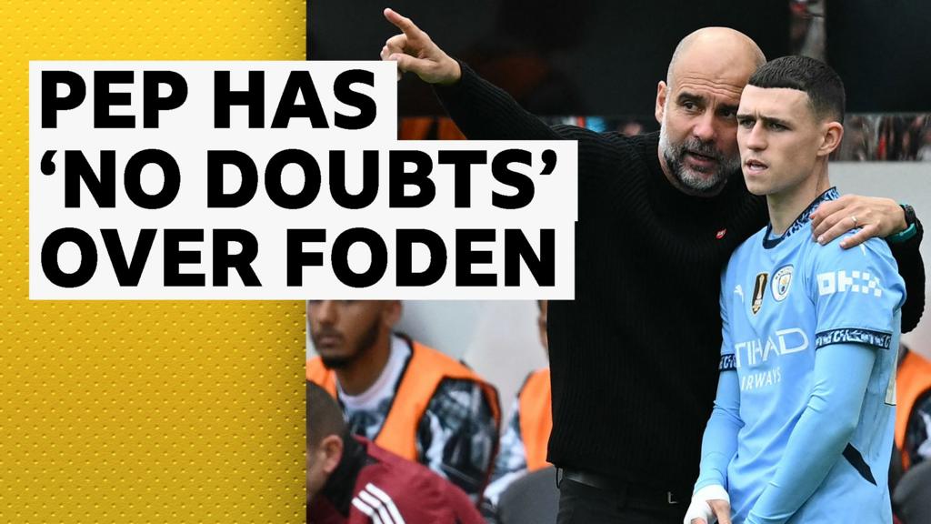 Pep Guardiola has 'no doubts' over Phil Foden return