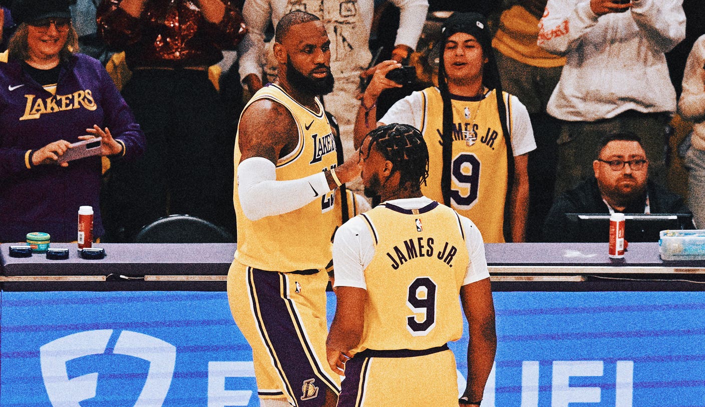 LeBron James, Bronny make NBA history by playing together in Lakers’ 110-103 win over Minnesota