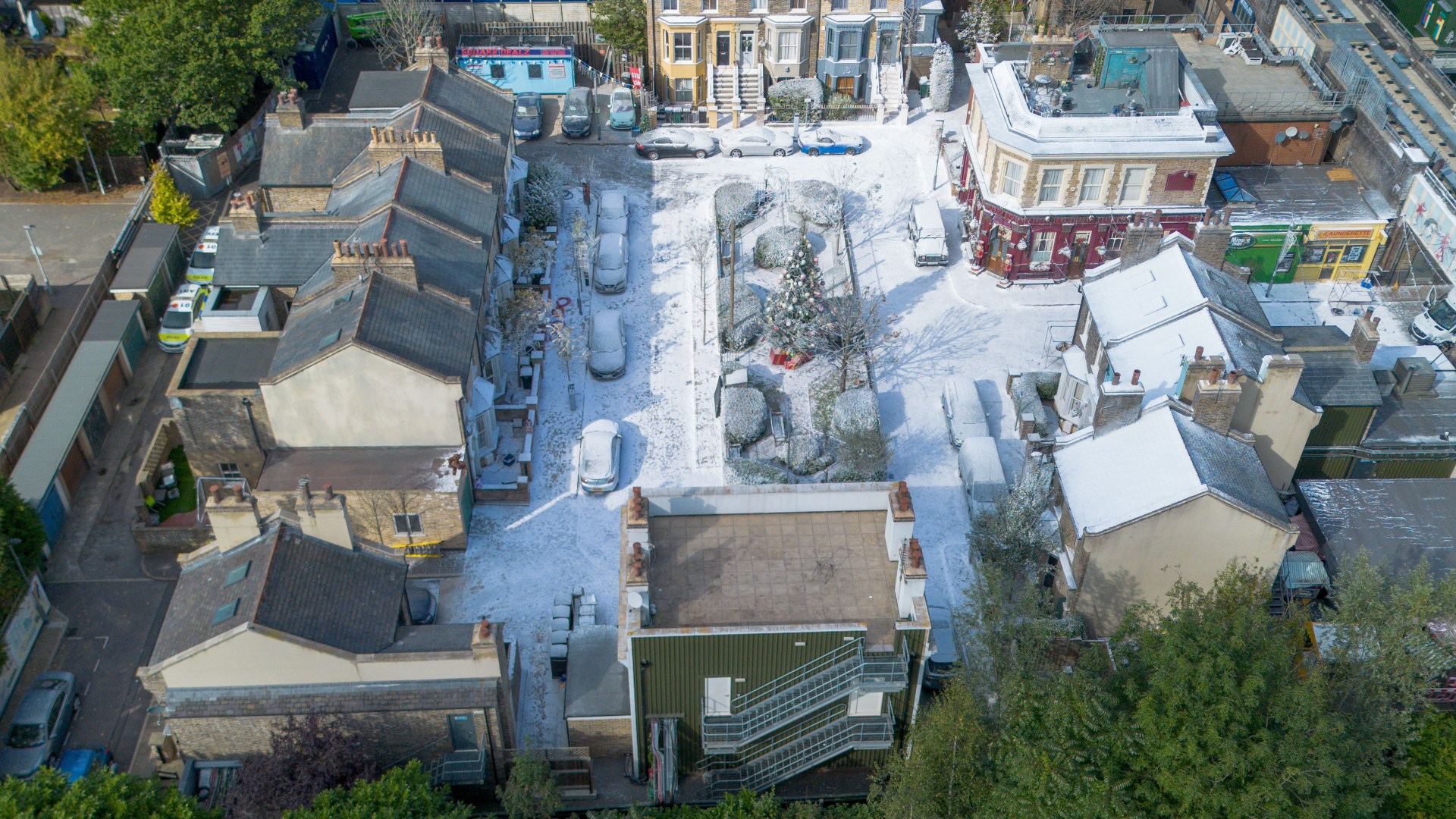 First look at EastEnders' Christmas episode as Albert Square is covered in blanket of snow