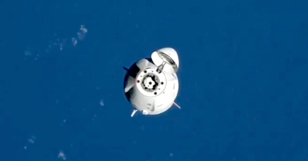 Watch the Crew Dragon hurtling through space at 17,500 mph