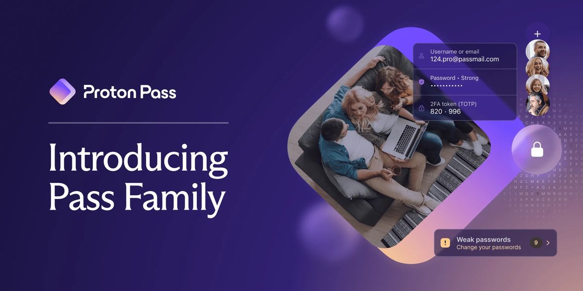 Proton Pass family plan