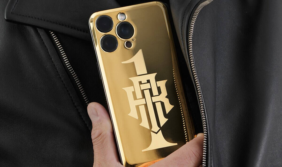 This gold-plated iPhone 16 Pro case is also customizable