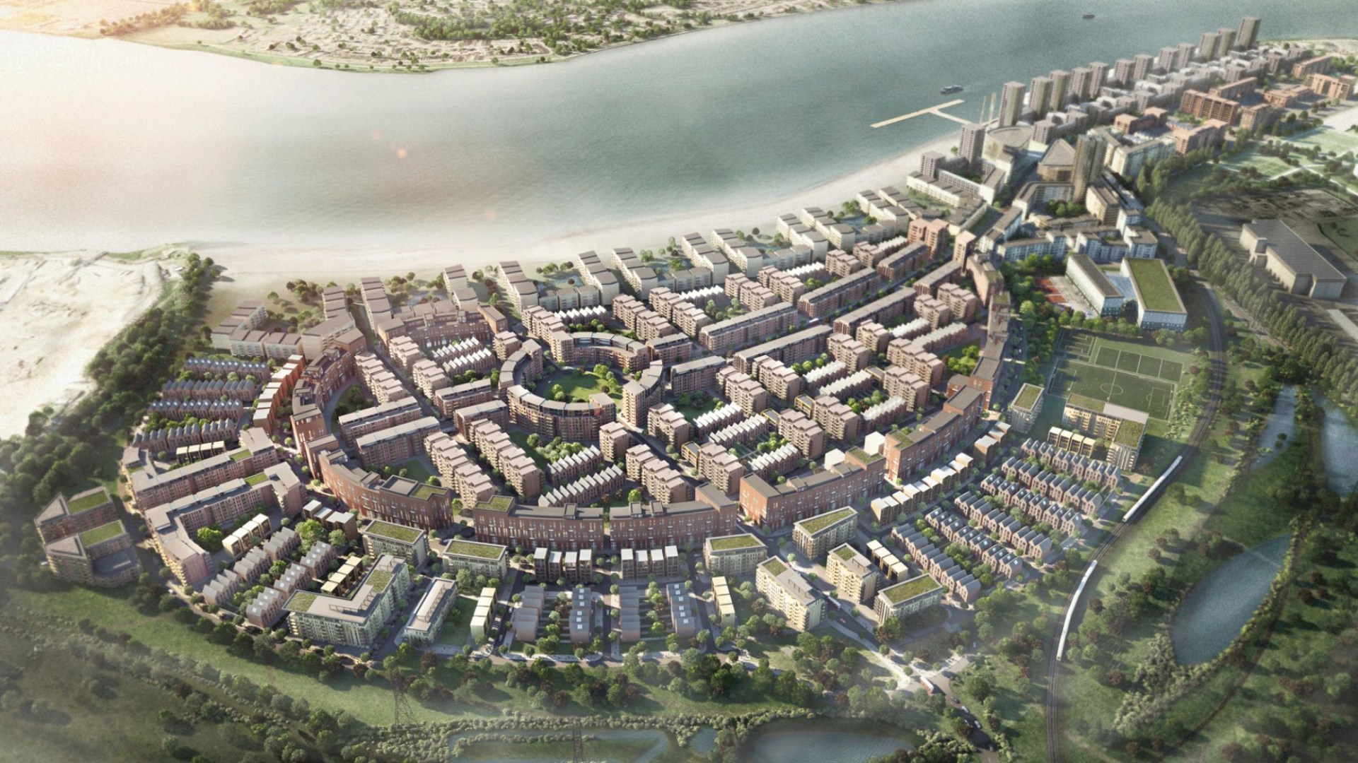 Britain’s £400MILLION ‘NEWEST town’ unveiled - with 20,000 homes, 2 schools & shopping parade