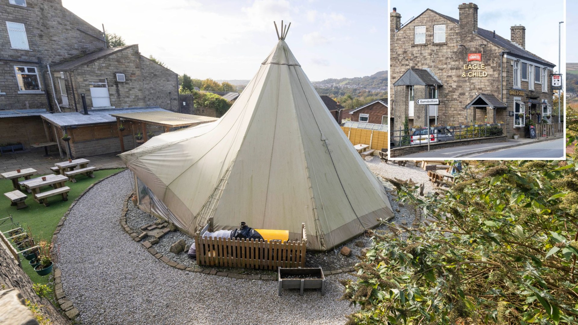 Award-winning pub's 32ft teepee is making our lives a nightmare - it's like living at a festival... parking is mayhem