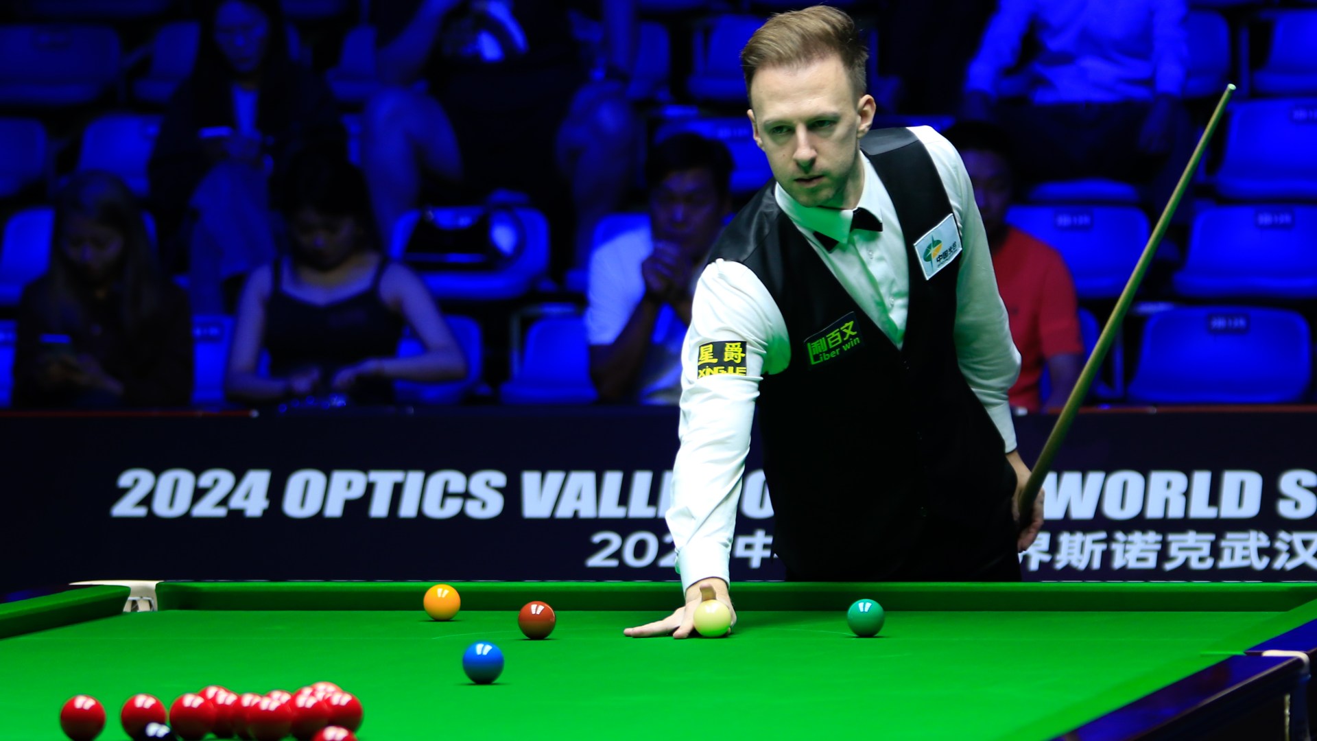 Judd Trump jokes 'I've never done that before' after awkward blunder during Wuhan Open showdown vs John Higgins