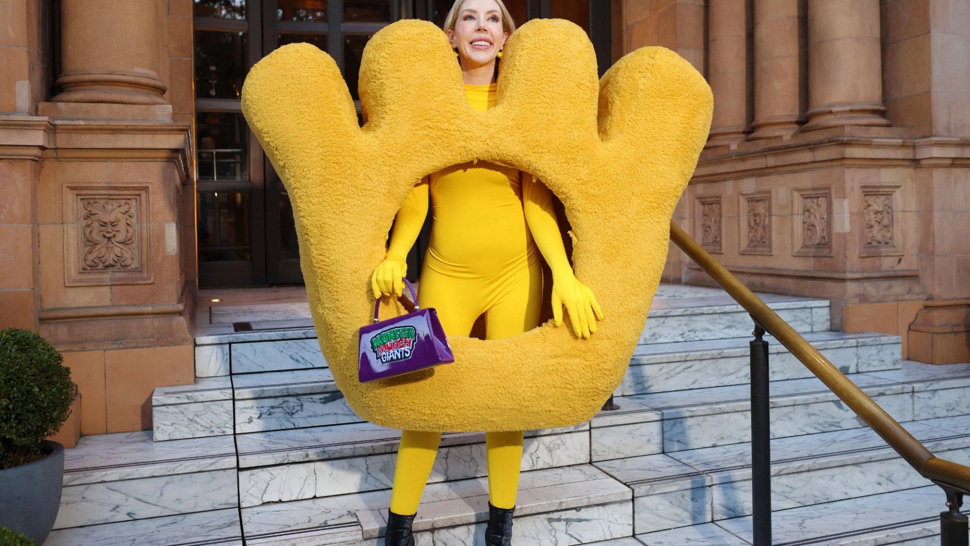 Katherine Ryan reveals shock Halloween transformation - as a giant Monster Munch