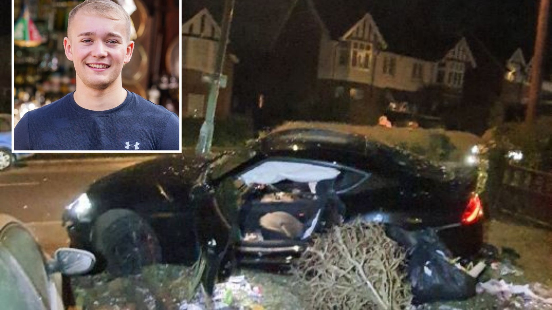 Ex-racing star banned from driving after smashing into three parked vehicles in horror crash in high-speed sports car