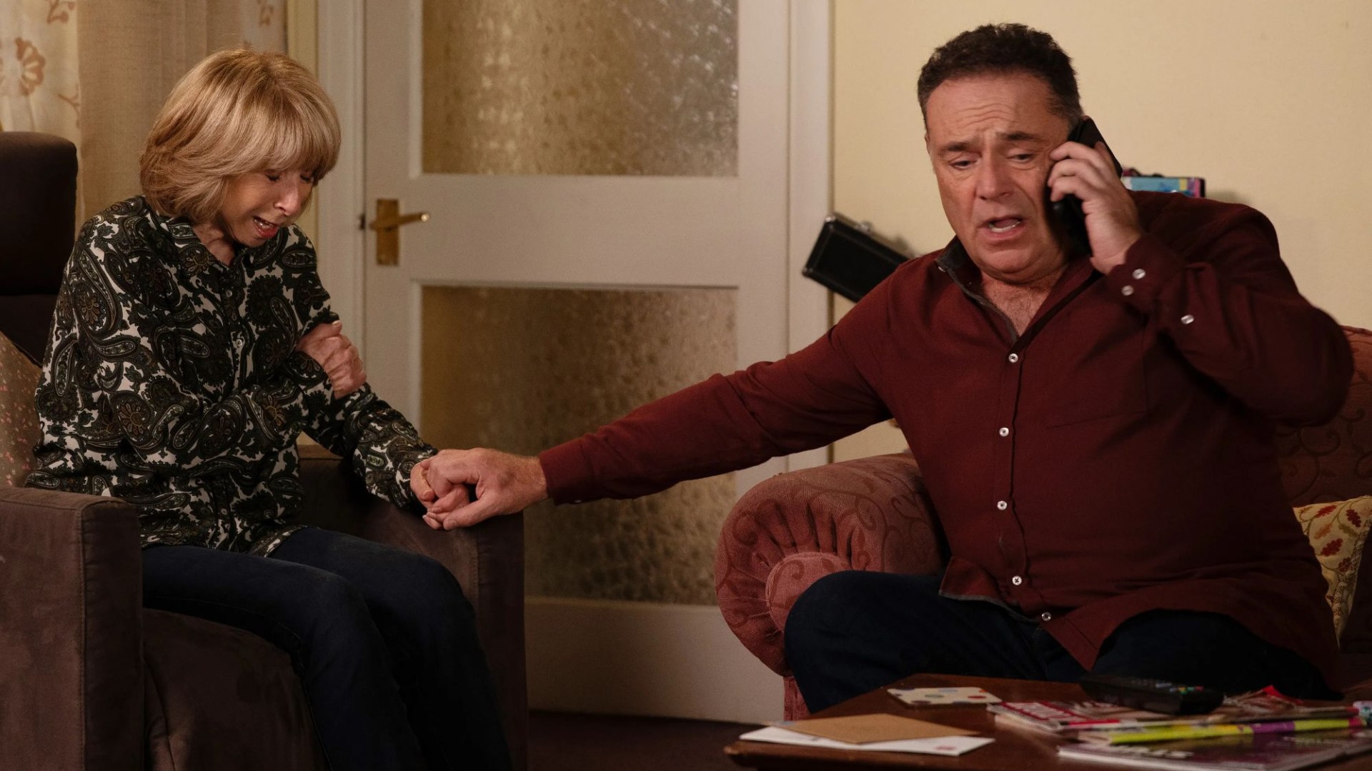 Gail Platt rushed to hospital clutching her chest in harrowing Coronation Street exit storyline