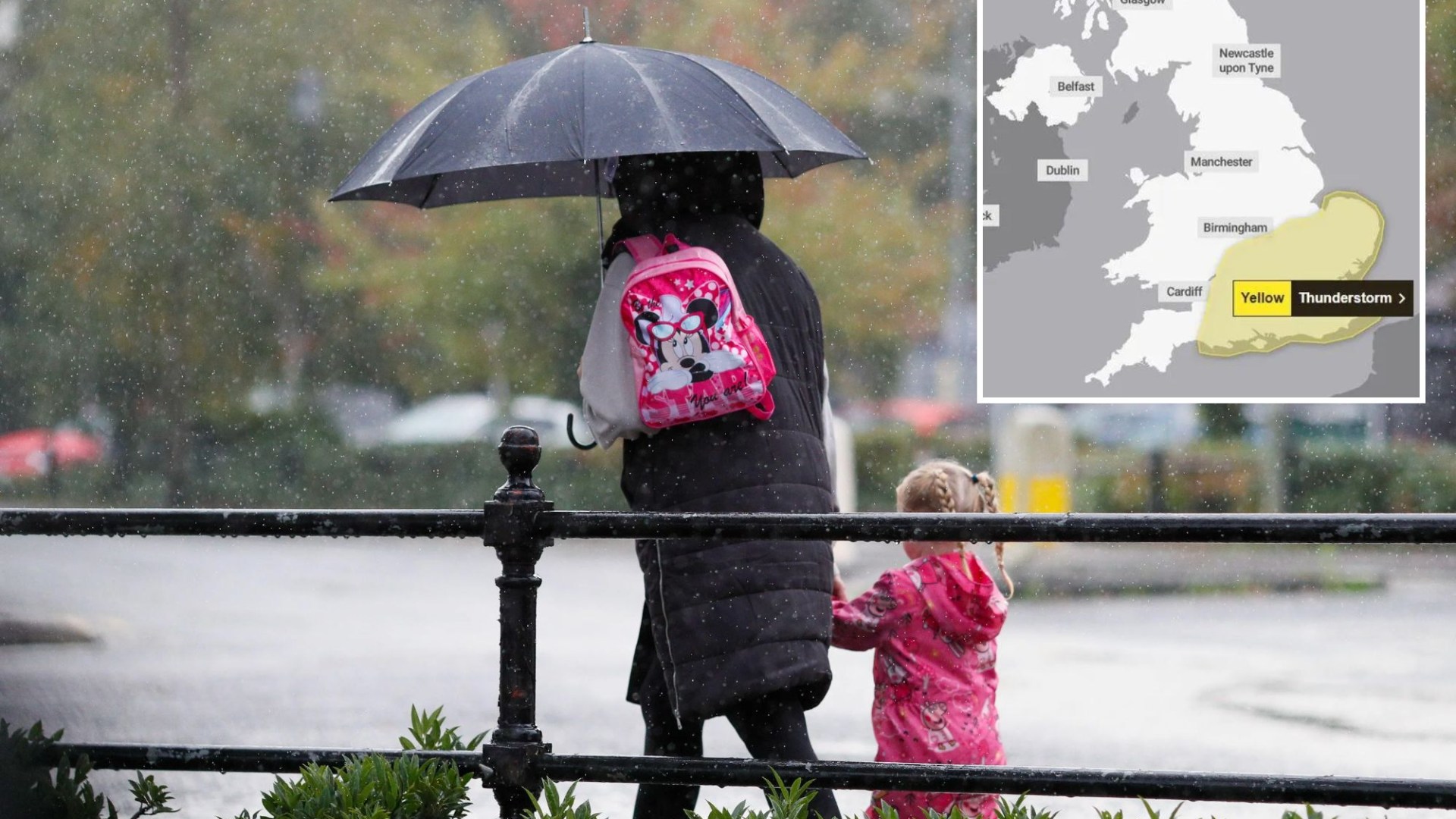 UK weather: Brits brace for thunderstorms and heavy rain ahead of frosty nights and SNOW in parts as temperatures plunge