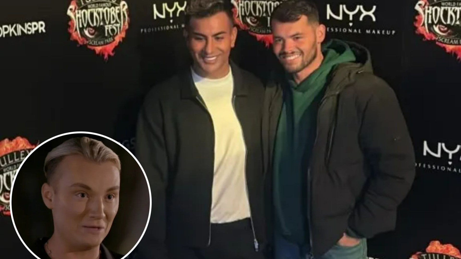 Towie’s Joe Blackman and Junaid Ahmed look loved-up in first public appearance after leaving Harry Derbidge heartbroken