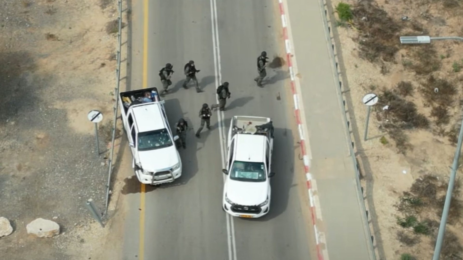 Haunting moment IDF soldiers in close-range fight with Hamas inside kibbutz as new footage of October 7 attack released