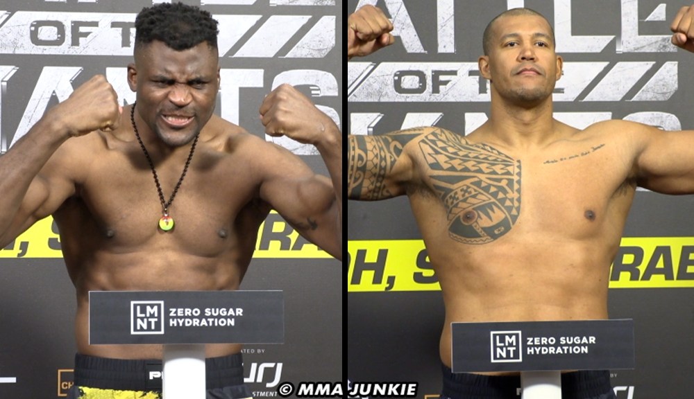 Francis Ngannou, Renan Ferreira clear 500 pounds