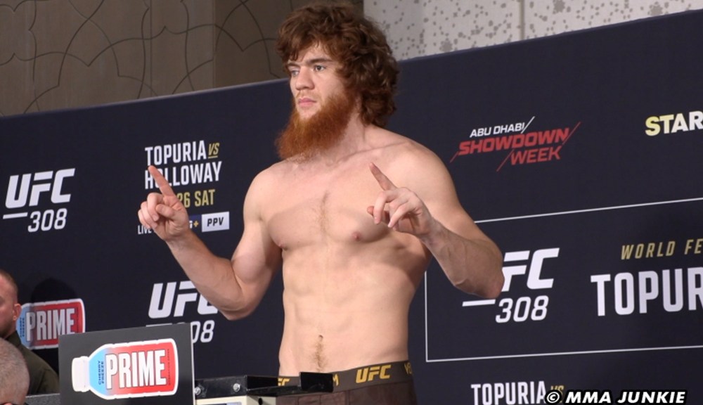 UFC 308 weigh-in video highlights, photo gallery