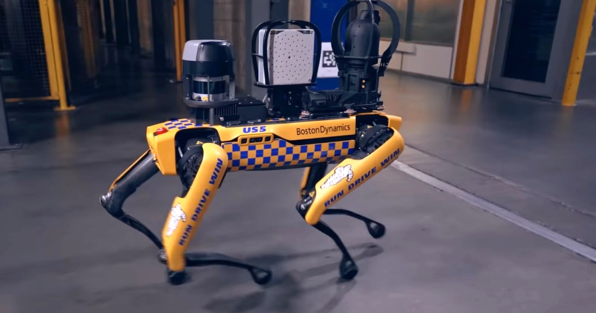 Watch Boston Dynamics' Spot robot helping out at Michelin