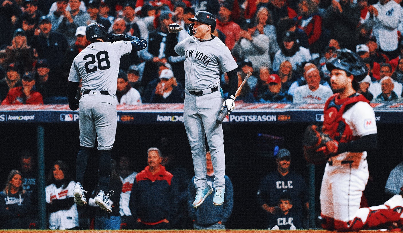 Yankees get to Guardians closer Clase for 2 runs in 9th, win 8-6 to take 3-1 ALCS lead